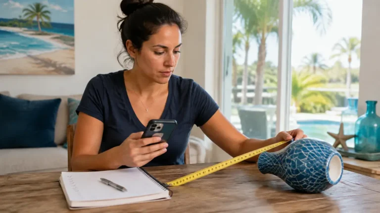 Florida sender preparing photographs and details for a delivery request