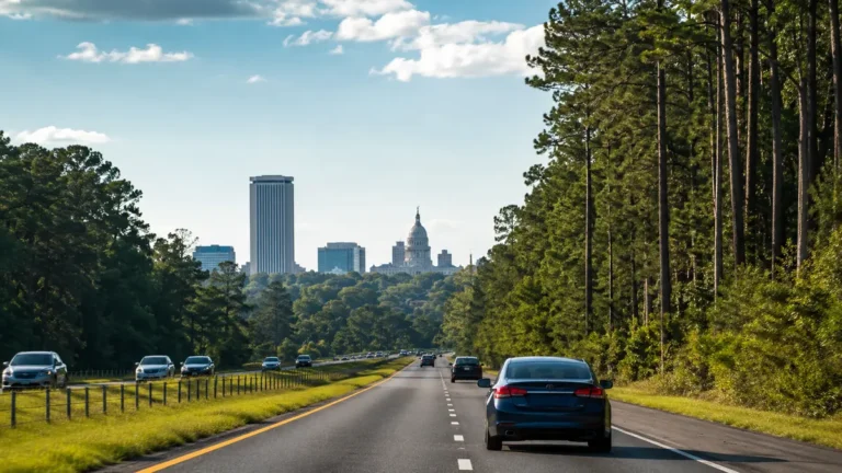 Florida road trip from Jacksonville to Tallahassee with a secured visible item