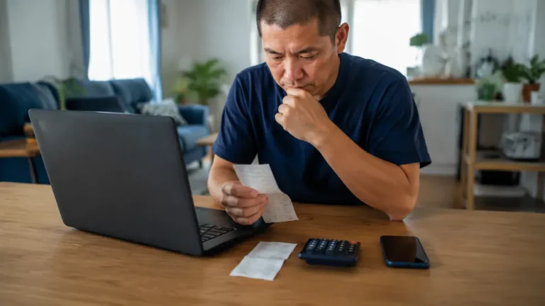 Sender comparing a receipt and current condition of a visible item